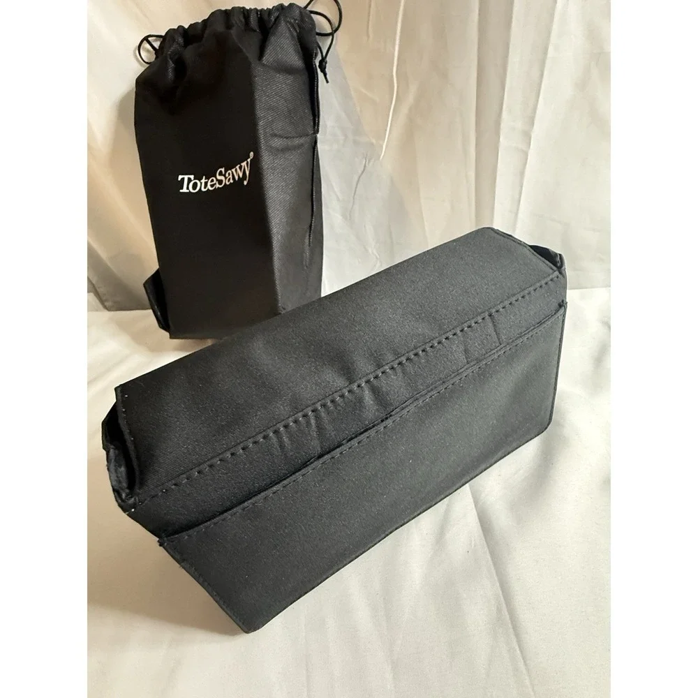 ToteSavvy Small Black Diaper Bag w/ Changing Pad & Strap NWOT